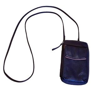 Osgoode Marley Brown Small Leather Crossbody Zippy Purse